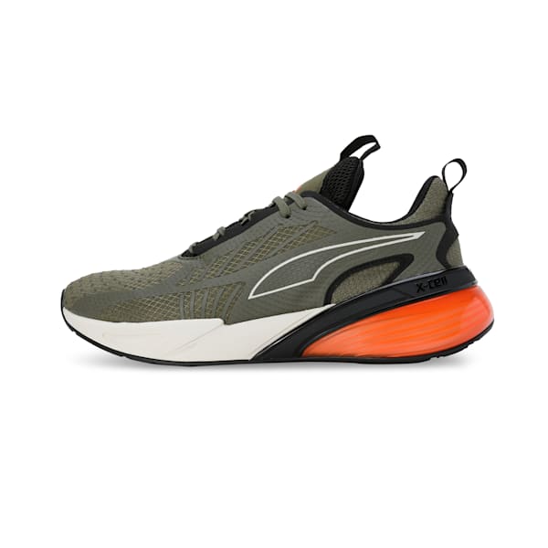 X-Cell Action Unisex Running Shoes, PUMA Olive-Flame Flicker-PUMA Black, extralarge-IND