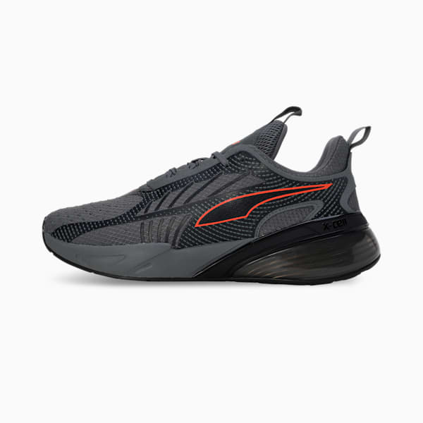 X-Cell Action Running Shoes, Cool Dark Gray-PUMA Black-Flame Flicker, extralarge-IND
