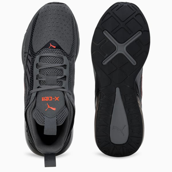 X-Cell Action Running Shoes, Cool Dark Gray-PUMA Black-Flame Flicker, extralarge-IND