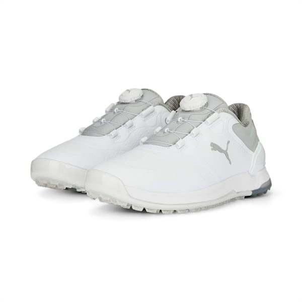 ウィメンズ ゴルフ プロアダプト アルファキャット 2.0 スパイクレスシューズ, PUMA White-PUMA Silver, extralarge-JPN