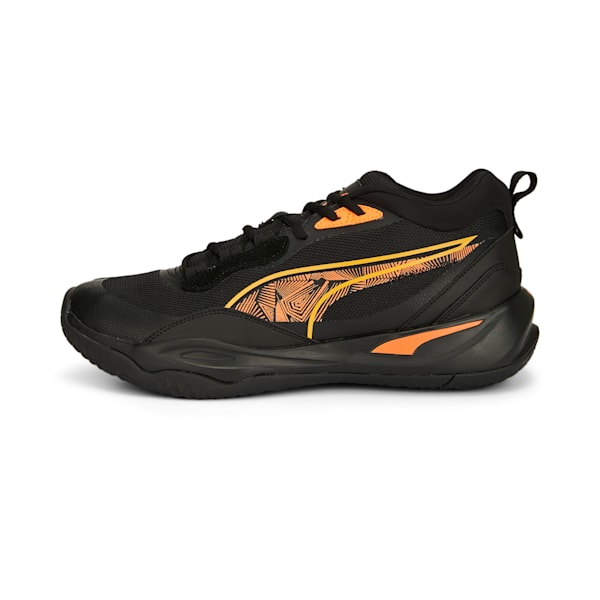 Playmaker Pro Laser Unisex Sneakers, PUMA Black-Ultra Orange, extralarge-IND