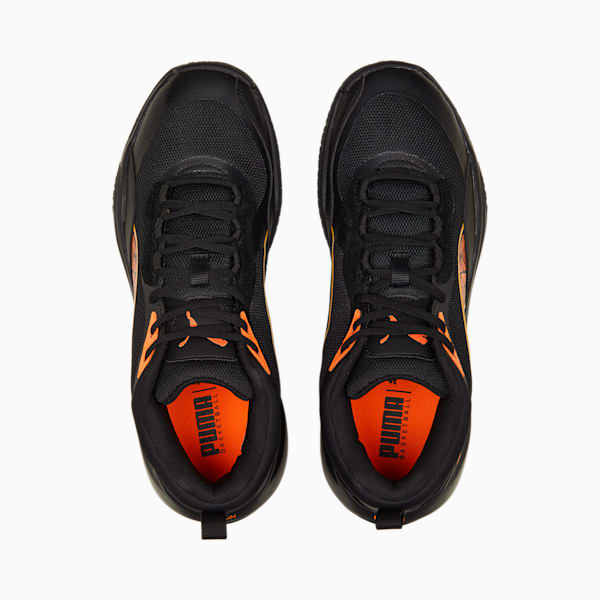 Playmaker Pro Laser Unisex Sneakers, PUMA Black-Ultra Orange, extralarge-IND