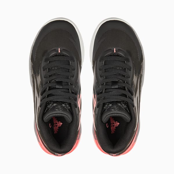 MB.02 Big Kids' Basketball Shoes, PUMA Black-Sunset Glow