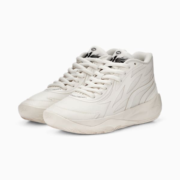 PUMA x LAMELO BALL MB.02 Whispers Big Kids' Basketball Shoes, Frosted Ivory-PUMA Black