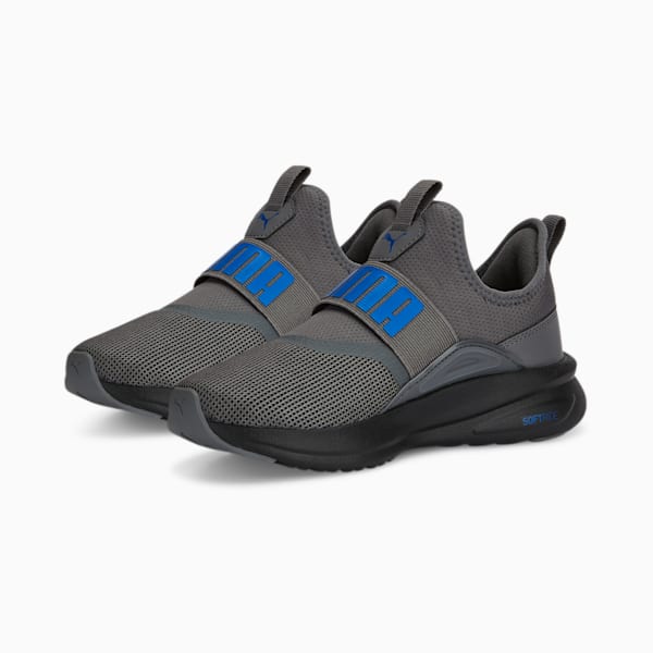 SOFTRIDE Enzo Evo Slip-On Youth Shoes, Cool Dark Gray-PUMA Black, extralarge-IND