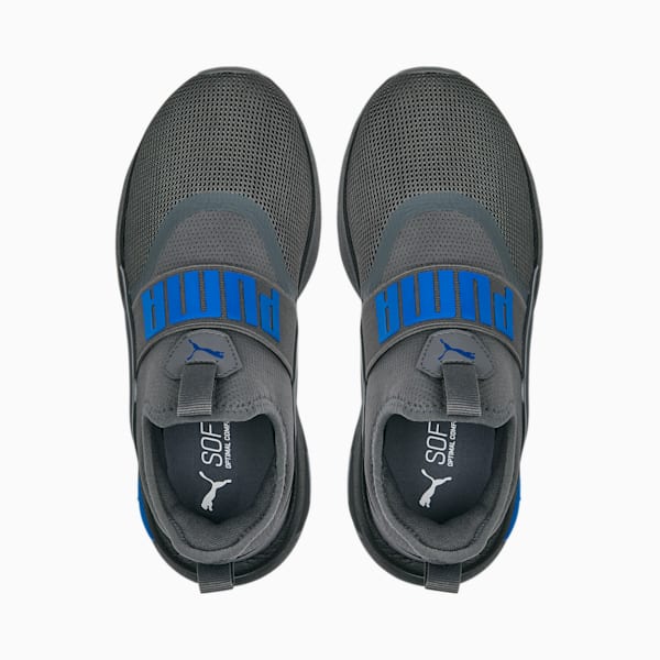 SOFTRIDE Enzo Evo Slip-On Youth Shoes, Cool Dark Gray-PUMA Black, extralarge-IND
