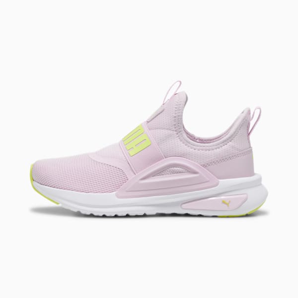 Baskets à enfiler SOFT Enzo Evo Enfant, Grape Mist-Electric Lime-PUMA White, extralarge