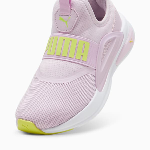 Baskets à enfiler SOFT Enzo Evo Enfant, Grape Mist-Electric Lime-PUMA White, extralarge