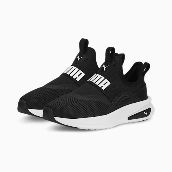 Baskets à enfiler SOFT Enzo Evo Enfant, PUMA Black-PUMA White, extralarge