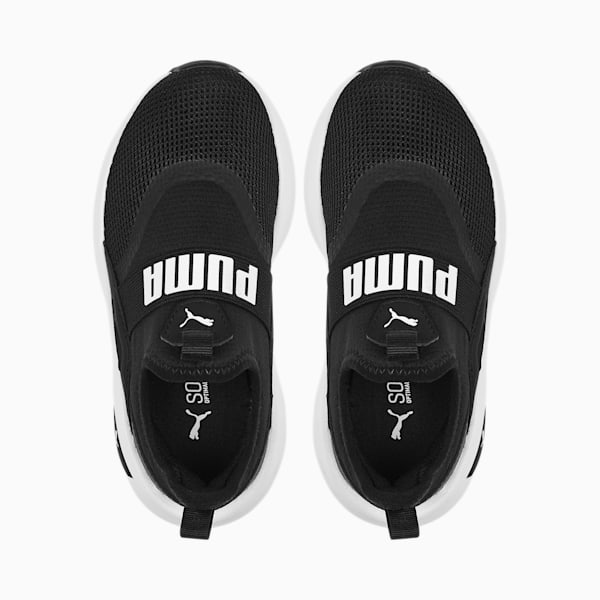 SOFT Enzo Evo Slip-On Toddlers' Shoes, PUMA Black-PUMA White, extralarge