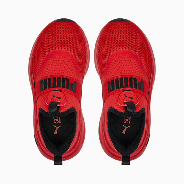 Tenis sin cordones para niños SOFT Enzo Evo, For All Time Red-PUMA Black, extralarge