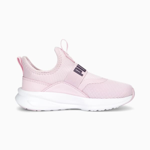 SOFT Enzo Evo Slip-On Toddlers' Shoes, Pearl Pink-PUMA White, extralarge