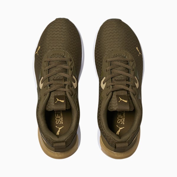 Zapatos para correr Cell Initiate para mujer, Deep Olive-Metallic Gold