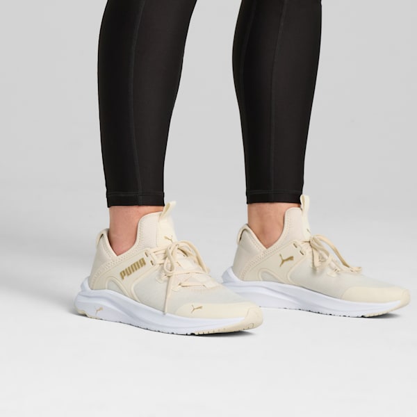 Softride Oneforall Femme Women's Running Shoes, Alpine Snow-PUMA White-PUMA Gold, extralarge-IND