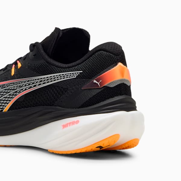Zapatillas de correr Deviate NITRO™ 3 WIDE para hombre, PUMA Black-Sunset Glow-Sun Stream, extralarge