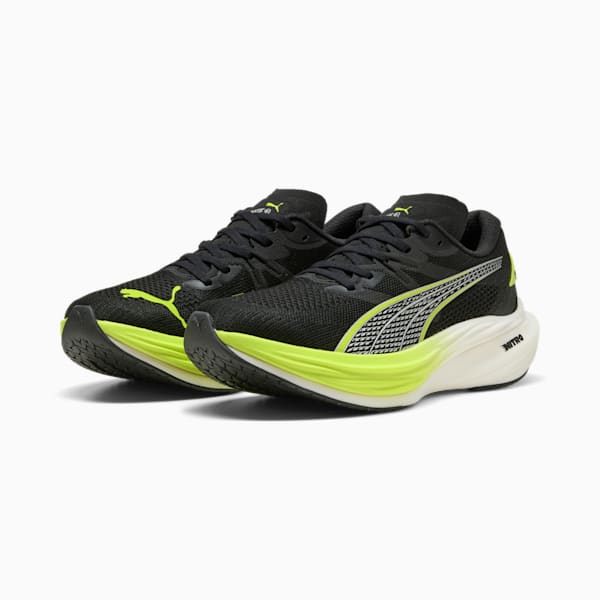 Deviate NITRO™ 3 WIDE Men's Running Shoes, PUMA Black-Yellow Alert, extralarge