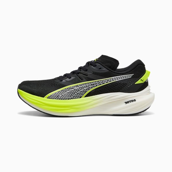 Zapatillas de correr Deviate NITRO™ 3 WIDE para hombre, PUMA Black-Yellow Alert, extralarge