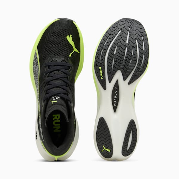 Deviate NITRO™ 3 WIDE Men's Running Shoes, PUMA Black-Yellow Alert, extralarge