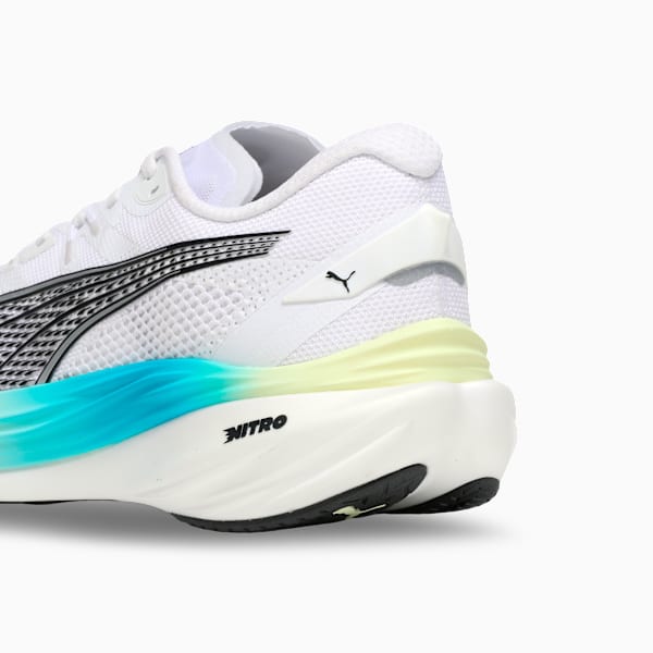 Deviate NITRO™ 3 WIDE Men's Running Shoes, PUMA White-Speed Blue, extralarge-IND