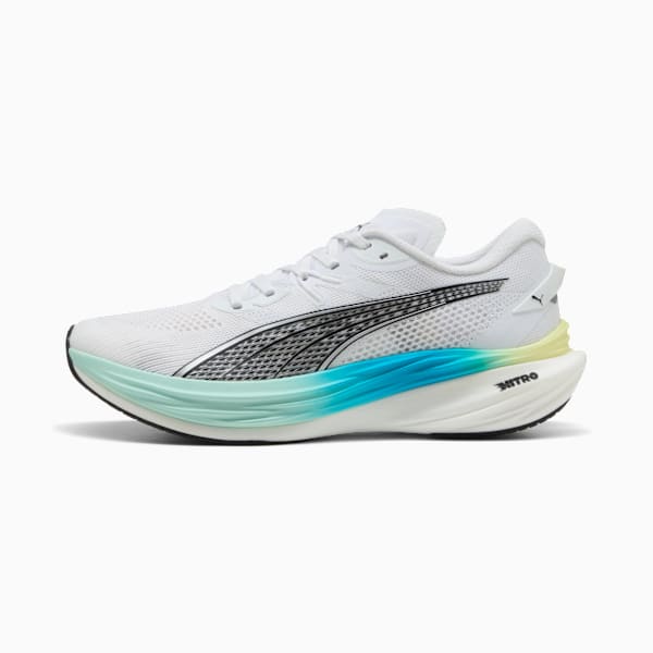 Zapatillas de correr Deviate NITRO™ 3 WIDE para hombre, PUMA White-Speed Blue, extralarge