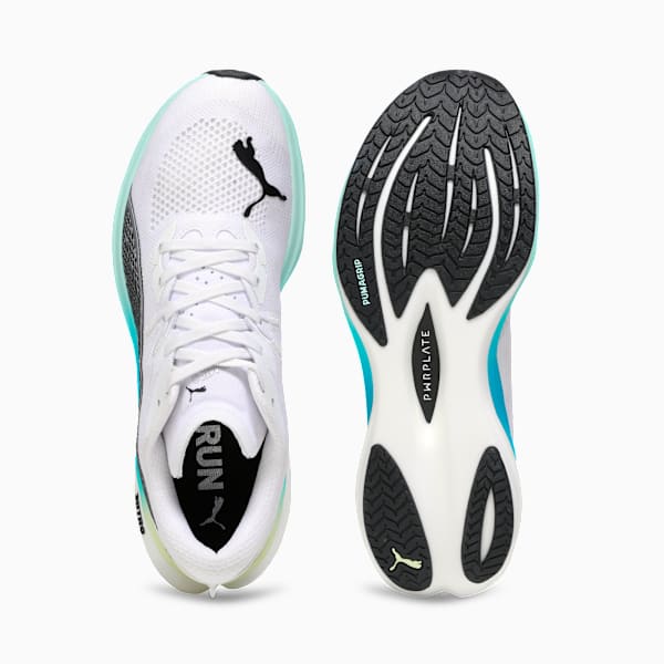 Deviate NITRO™ 3 WIDE Men's Running Shoes, PUMA White-Speed Blue, extralarge-IND