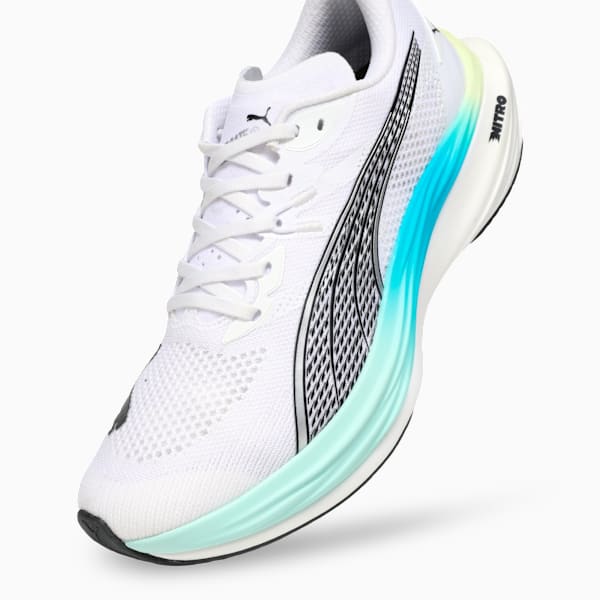 Deviate NITRO™ 3 WIDE Men's Running Shoes, PUMA White-Speed Blue, extralarge-IND