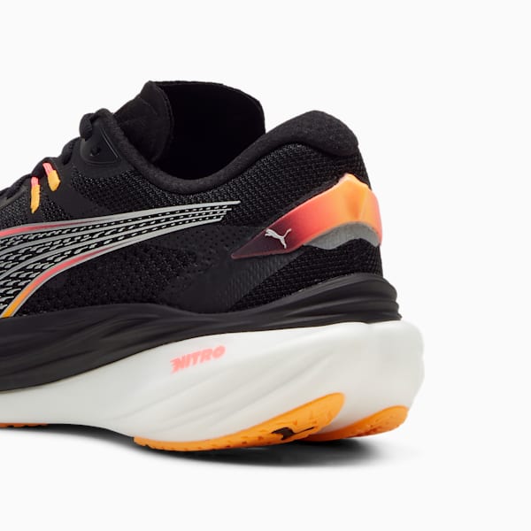 Chaussures de course à pied Deviate NITRO™ 3 Wide Homme, PUMA Black-Sunset Glow-Sun Stream, extralarge
