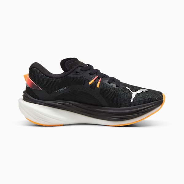 Deviate NITRO™ 3 WIDE Women's Running Shoes, PUMA Black-Sunset Glow-Sun Stream, extralarge