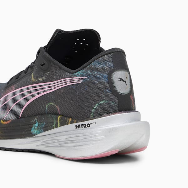 Tenis para correr Deviate NITRO Elite 2 'Marathon Series' Mujer, PUMA Black-Strawberry Burst-Yellow Blaze, extralarge