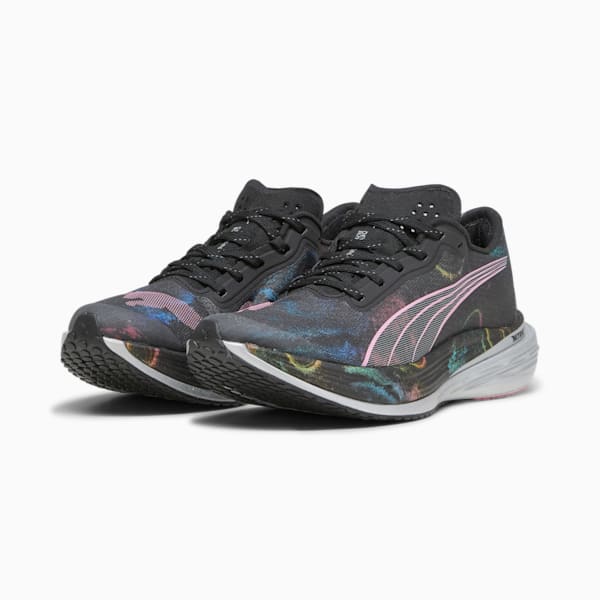 Deviate NITRO™ Elite 2 'Marathon Series' Women's Running Shoes, PUMA Black-Strawberry Burst-Yellow Blaze, extralarge-IND