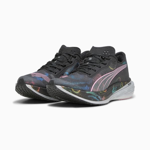 Deviate NITRO™ Elite 2 'Marathon Series' Women's Running Shoes, PUMA Black-Strawberry Burst-Yellow Blaze, extralarge