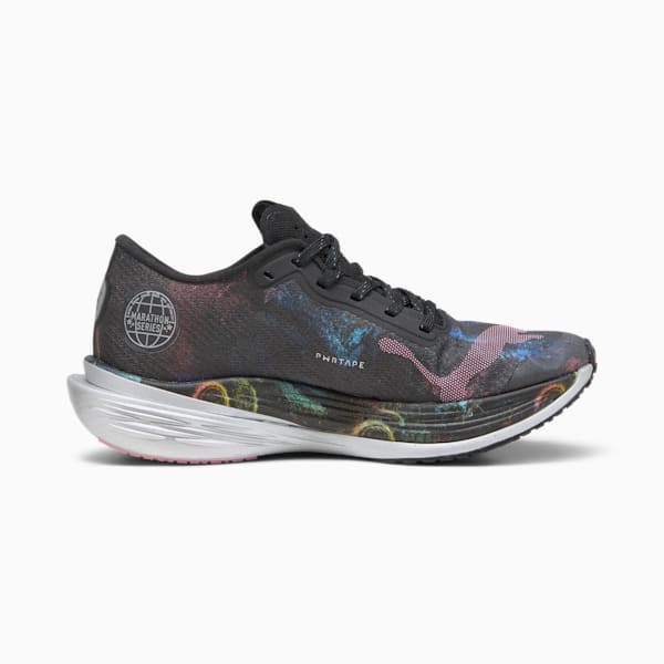 Deviate NITRO™ Elite 2 'Marathon Series' Women's Running Shoes, PUMA Black-Strawberry Burst-Yellow Blaze, extralarge-IND