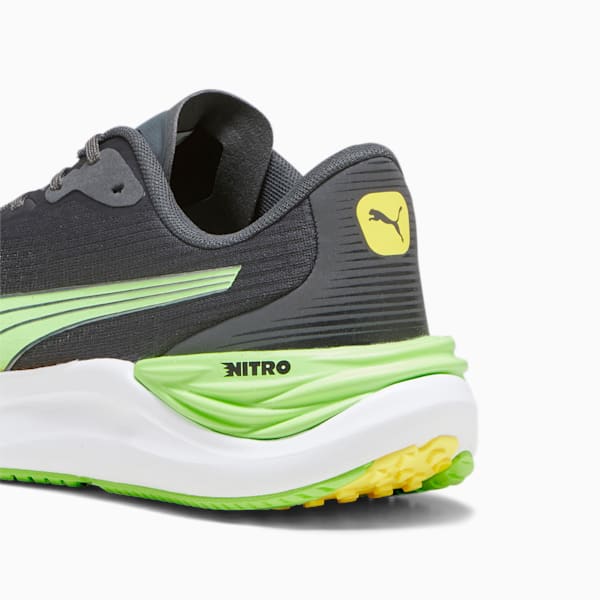 Tenis para correr Electrify NITRO 3, PUMA Black-Speed Green, extralarge