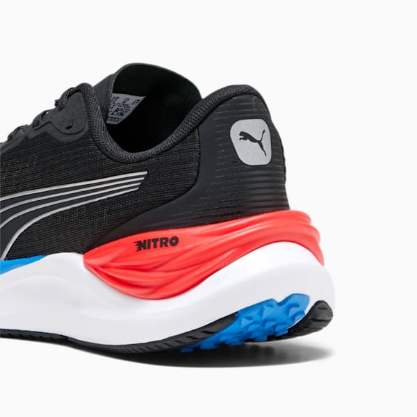 Electrify NITRO 3 Men's Running Shoes, PUMA Black-For All Time Red, extralarge-IND