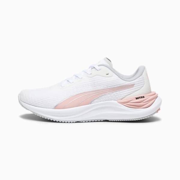 Electrify NITRO™ 3 Women's Running Shoes, PUMA White-Peach Smoothie, extralarge