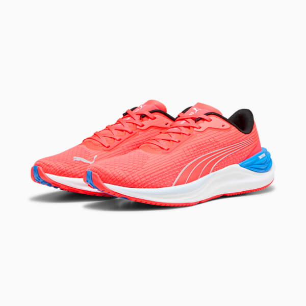 Tenis para correr Electrify NITRO 3 para mujer, Fire Orchid-Ultra Blue, extralarge