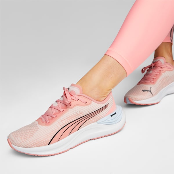 Electrify NITRO™ 3 Women's Running Shoes, Peach Smoothie-Frosty Pink-PUMA Black, extralarge-IND