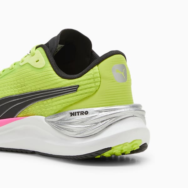 Tenis para correr Electrify NITRO 3 para mujer, Lime Pow-PUMA Black-Poison Pink, extralarge