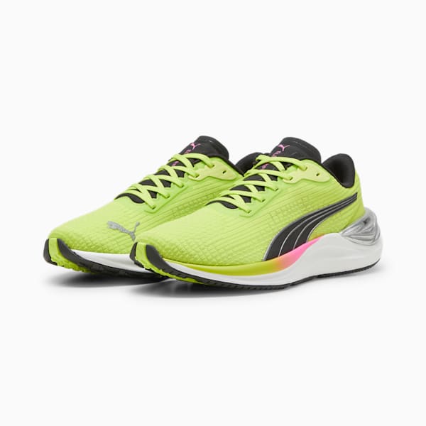 Tenis para correr Electrify NITRO 3 para mujer, Lime Pow-PUMA Black-Poison Pink, extralarge