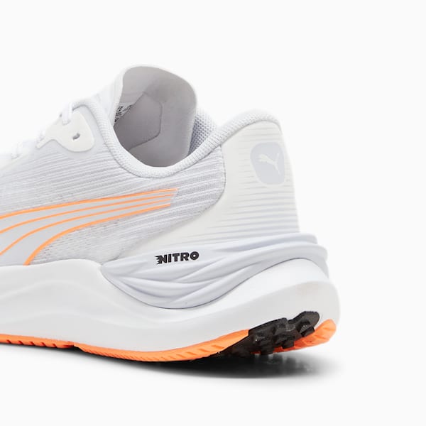 Tenis para correr Electrify NITRO 3 para mujer, PUMA White-Silver Mist-Neon Citrus, extralarge