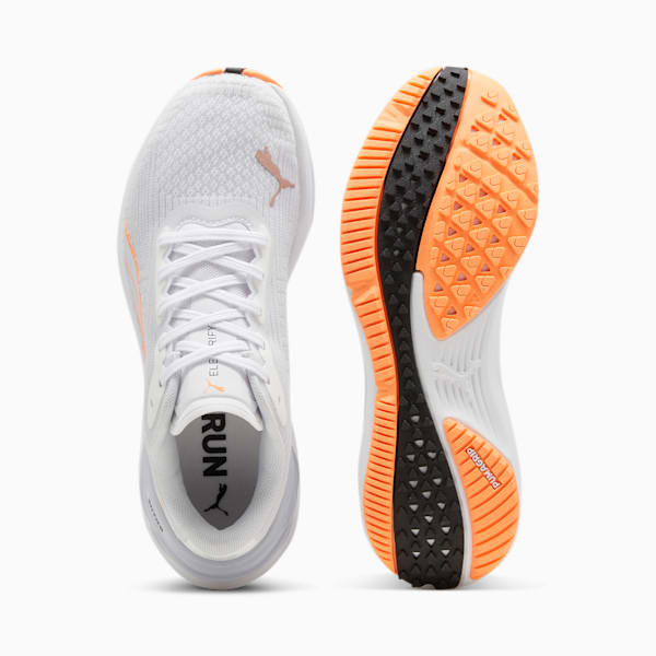 Tenis para correr Electrify NITRO 3 para mujer, PUMA White-Silver Mist-Neon Citrus, extralarge