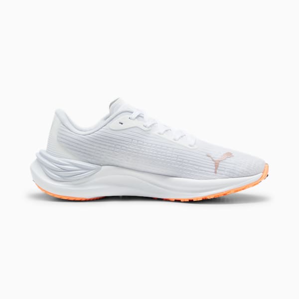 Tenis para correr Electrify NITRO 3 para mujer, PUMA White-Silver Mist-Neon Citrus, extralarge