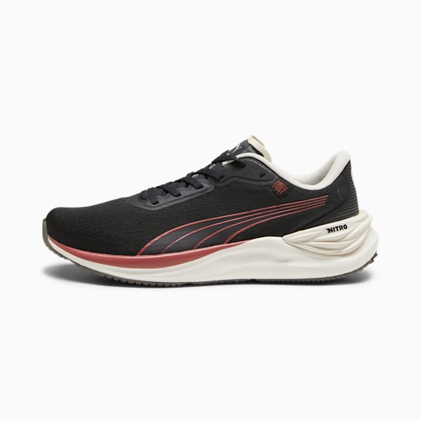 PUMA x FIRST MILE Electrify NITRO™ 3 Men's Running Shoes, PUMA Black-Astro Red-Alpine Snow, extralarge