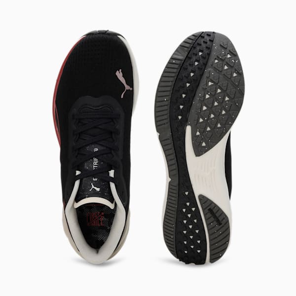 PUMA x First Mile Electrify NITRO 3 Men's Running Shoes, PUMA Black-Astro Red-Alpine Snow, extralarge-IND