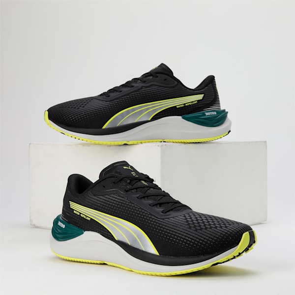 Electrify NITRO 3 WTR Men's Running Shoes, PUMA Black-Yellow Burst-Malachite, extralarge-IND