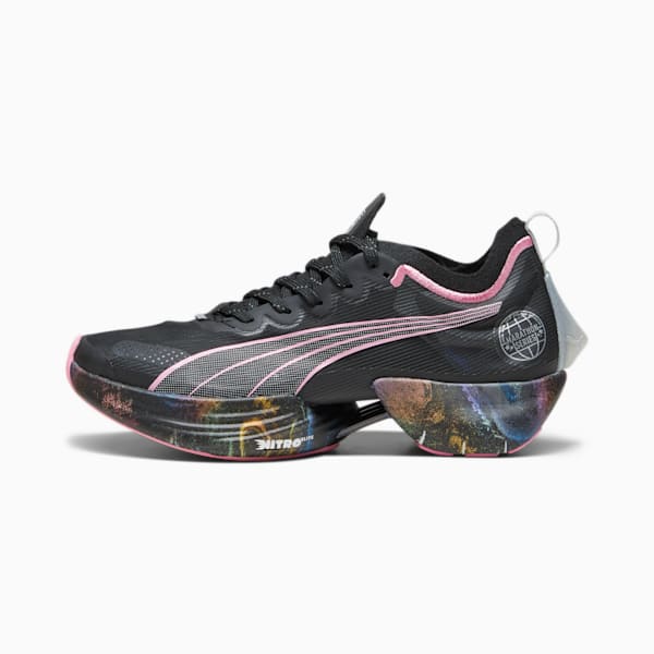 Fast-R NITRO Elite 'Marathon Series' Women's Running Shoes, PUMA Black-Strawberry Burst-Yellow Blaze, extralarge-GBR