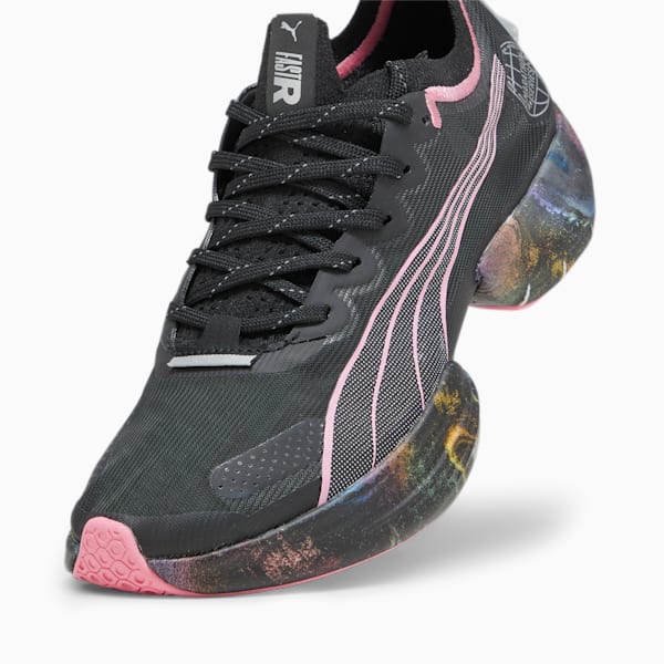 Fast-R NITRO Elite 'Marathon Series' Women's Running Shoes, PUMA Black-Strawberry Burst-Yellow Blaze, extralarge-GBR