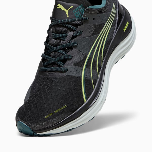 ForeverRun NITRO™ WTR Men's Running Shoes, PUMA Black-Malachite-Yellow Burst, extralarge-IND