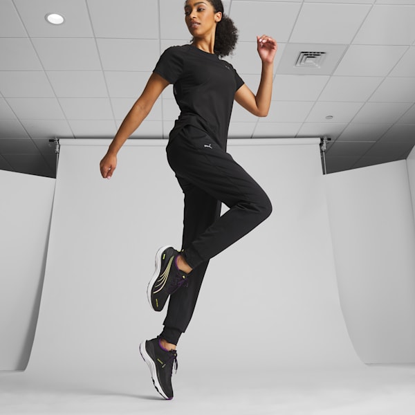 ForeverRun NITRO™ Winterized Women's Running Shoes, PUMA Black-Purple Pop-Yellow Burst, extralarge