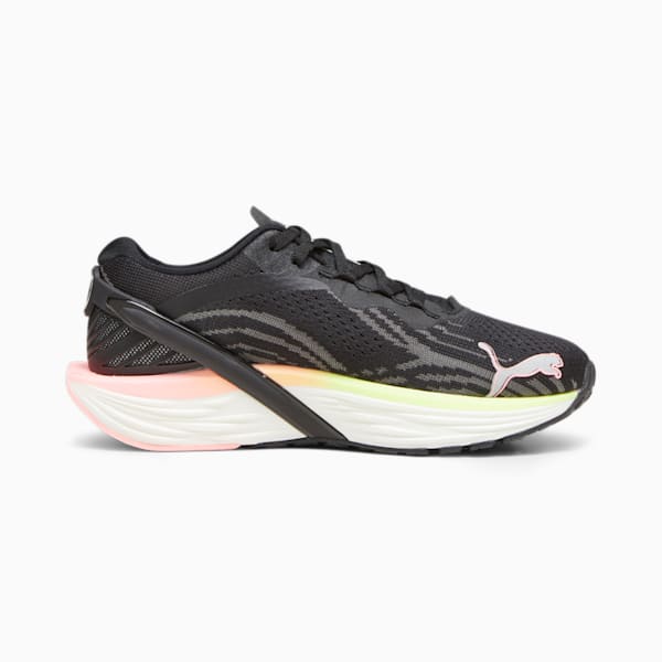 ウィメンズ ランダブルエックス ニトロ 2 ランニングシューズ, PUMA Black-Koral Ice-Speed Green-PUMA Silver, extralarge-JPN